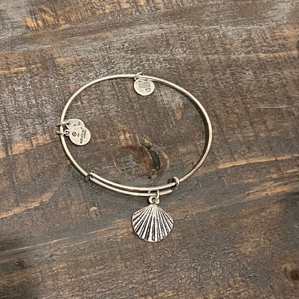 Alex and Ani Silver Seashell Bracelet